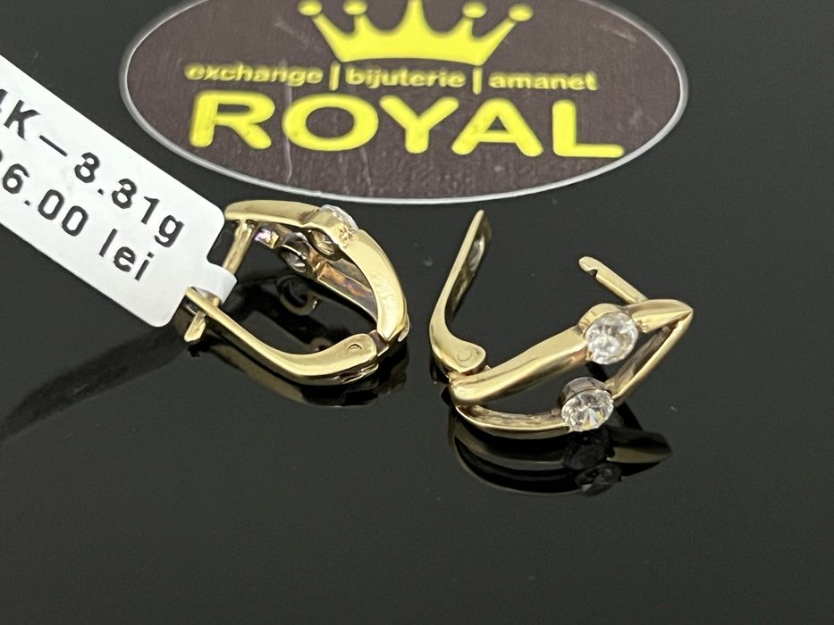 Bijuteria Royal CB : Cercei dama aur 14K 585  3,31 grame