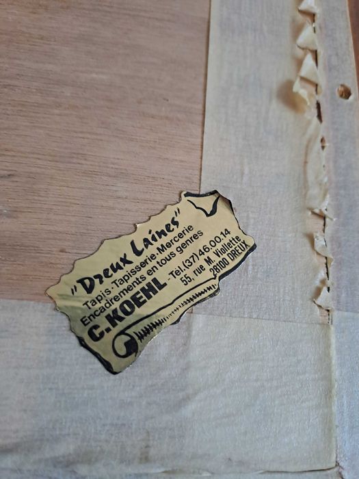 tablou pictura pe placaj 83/59 cm semnat