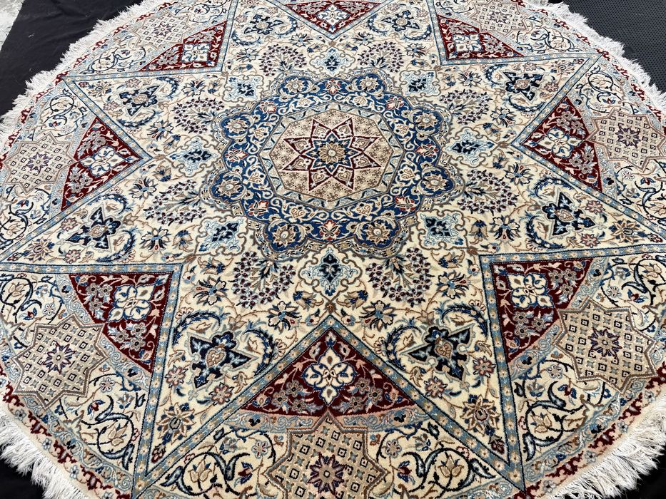 Ръчно Тъкан Оригинален Персийски Коприна и ВълнаКилим (Nain)