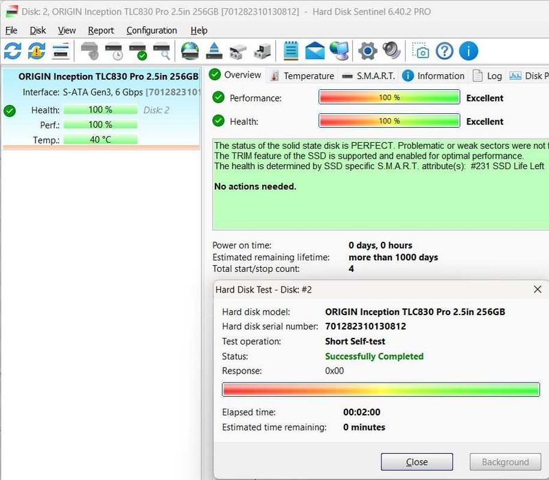 2.5" SSD 256Gb Origin TLS 830 Pro SATA 6Gb/s