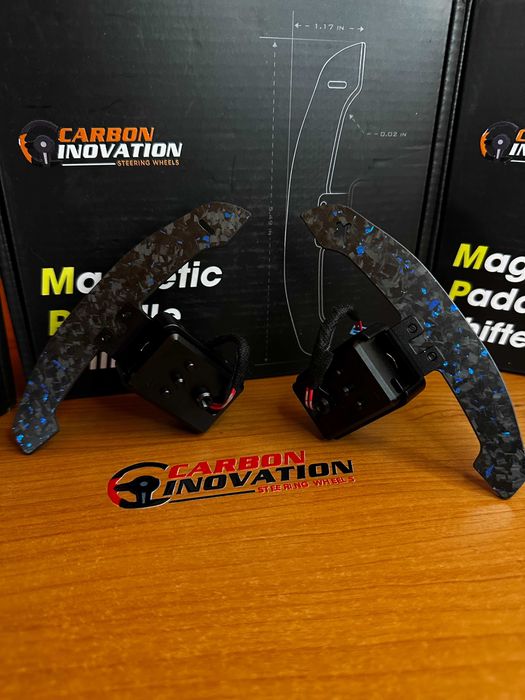 Padele Magnetice Carbon Forjat Albastru - BMW - Seria G - Seria F