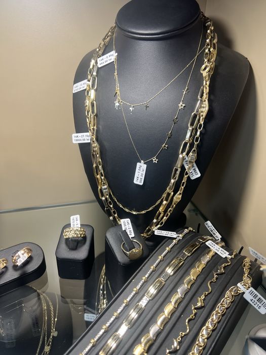 Royal Bijuterii aur 14k 585 lant bratara inel cercei bijuterie dama colier barbat 14 k