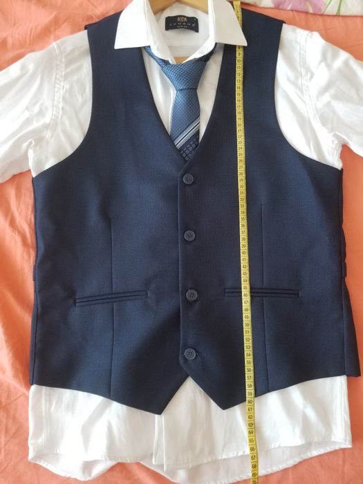 Официален тъмно син костюм Fabbio Bossi