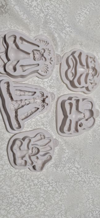 Set mulaje pasta zahar leu, elefant, girafa, maimuta, iepure