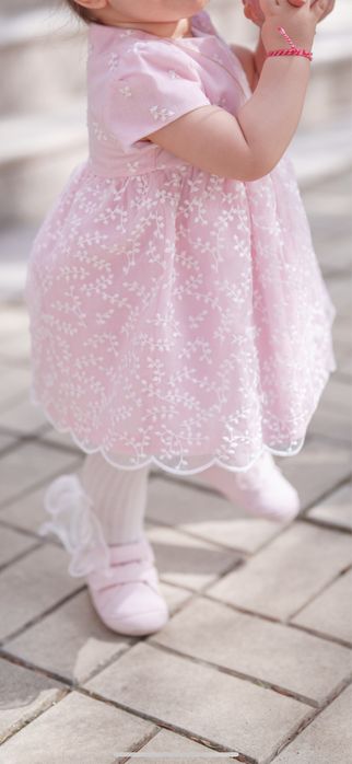 Розова бебешка рокля Mayoral