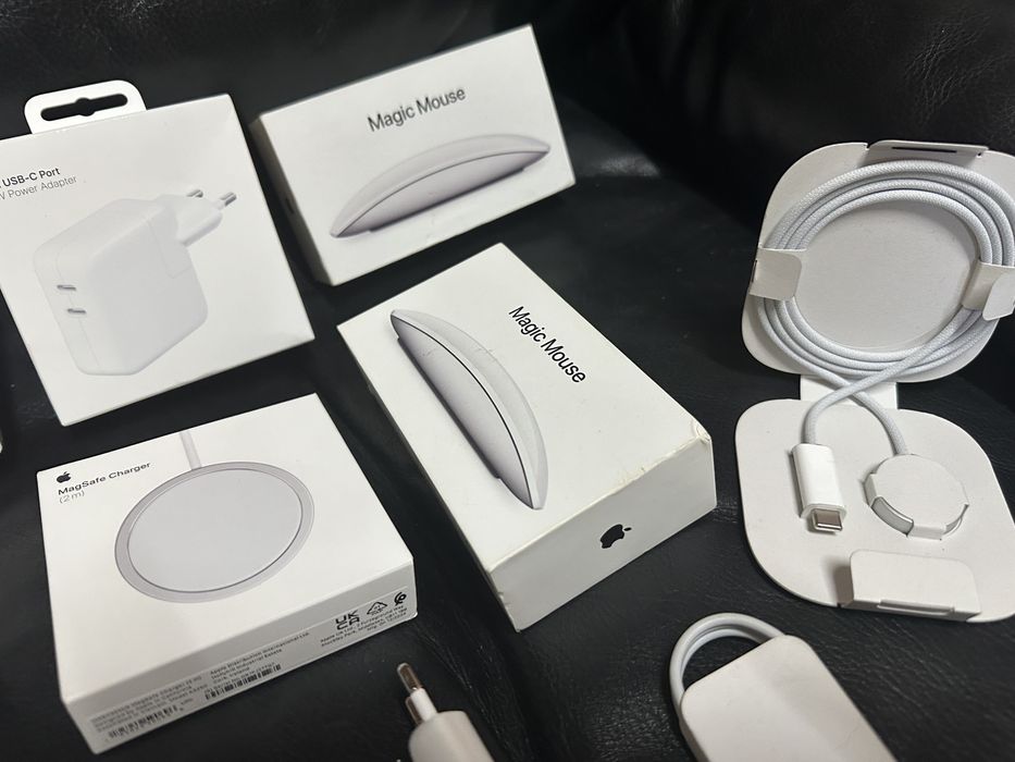 Incarcator Original Dual USB C iPhone Macbook Apple Watch Magsafe 3