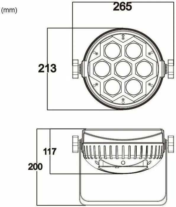 Led Par/Лед прожектор 7/12w Ring