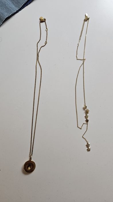 Сребърно (позлатен) колие