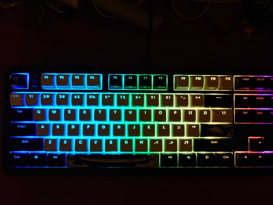 Bushido alu87b rgb клавиатура