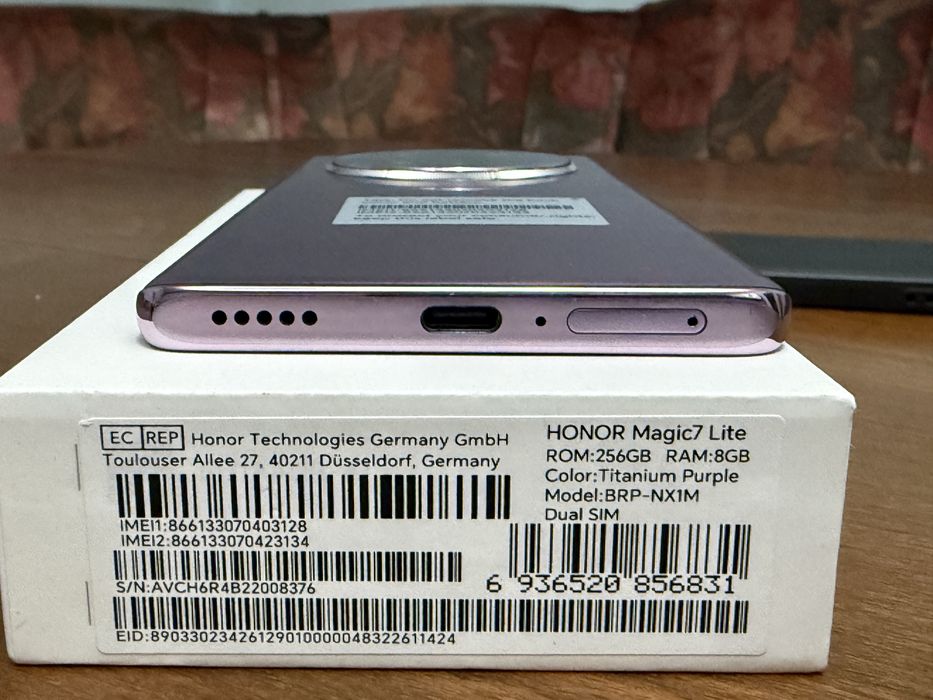 Honor Magic 7 Lite 256 GB Titanium Purple PRET FIX !!!