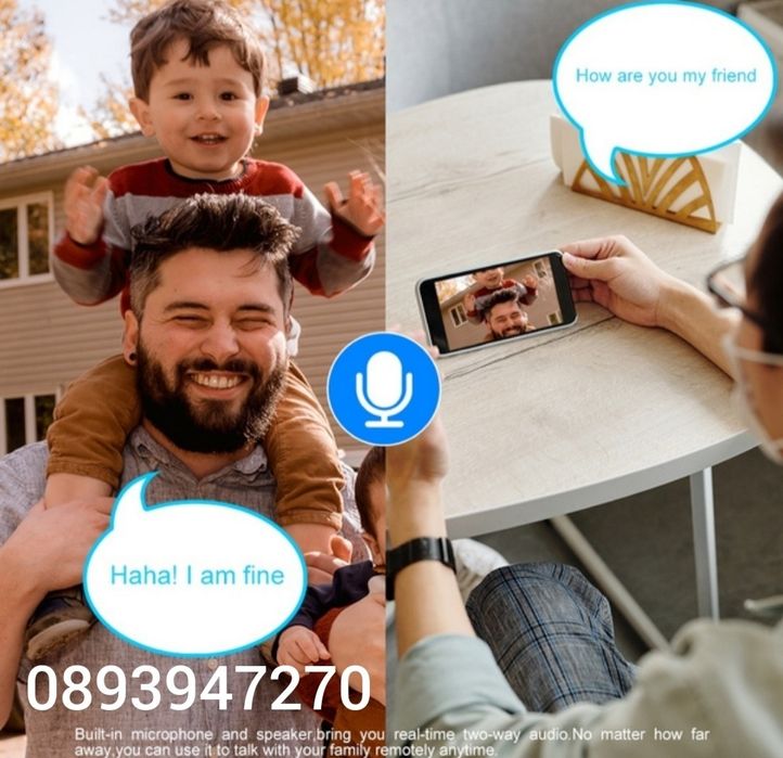 ПРОМО! Вътрешна Безжична Камера WiFi  Видеонаблюдение на Дома