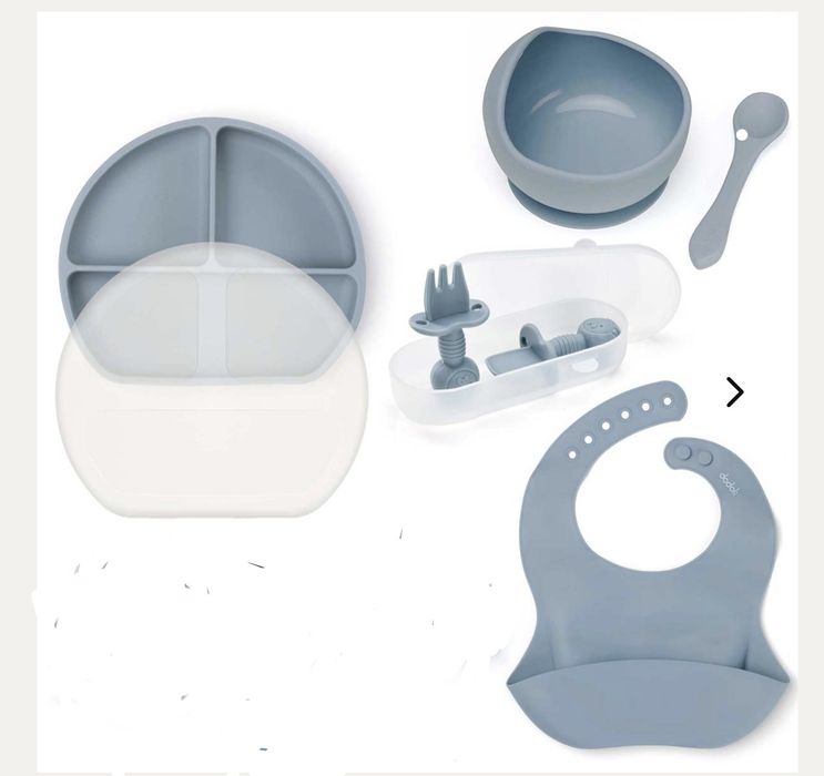 Set diversificare / autodiversificare bebelusi din silicon cu ventuza