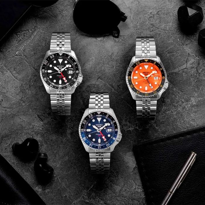 Нов часовник Seiko 5 Sport GMT Automatic SSK003K1 - гаранция
