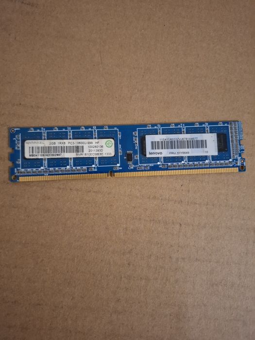 Ddr 3  2gb ramaxel  lenovo