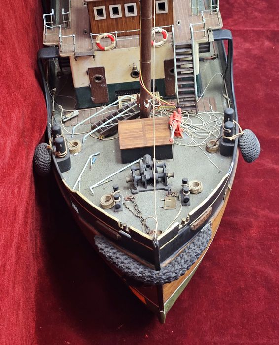 Модел на Кораб. парен влекач Aggrip 1920s.