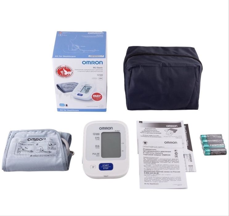 Афтоматический тонометр Omron M2 Basic. Гарантя 1 год.
