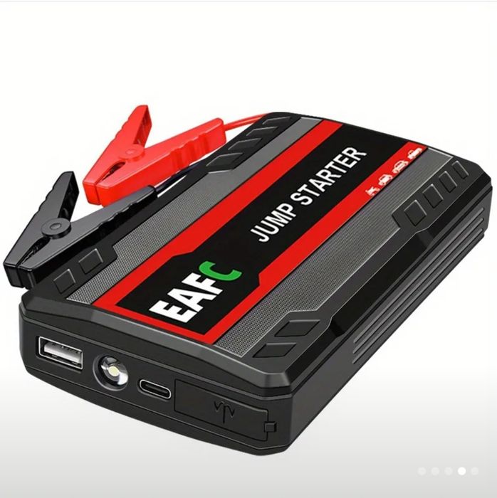Robot Pornire Auto Jump Starter cu PowerBank și Lanterna LED +Geanta