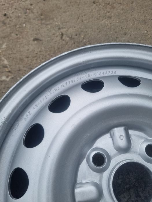 Jante tabla 4x100 R14 4.5J ET 39 CB 54.1 Toyota aygo Peugeot 107 C1