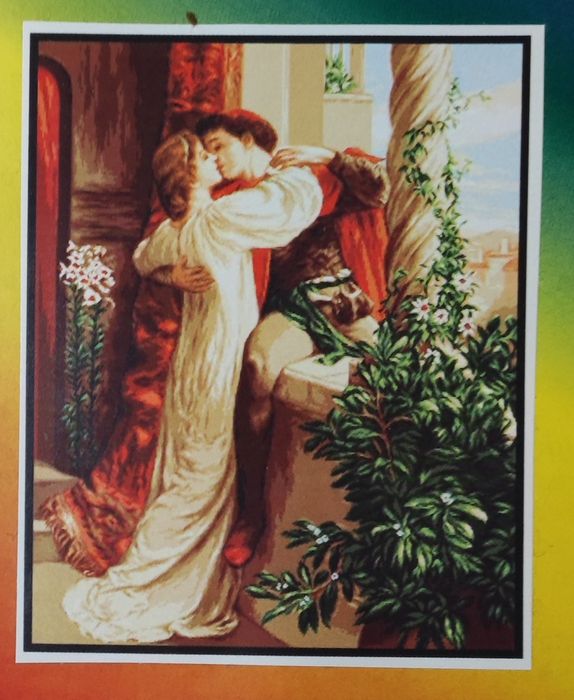 Набор для вышивания полукрестом румынский