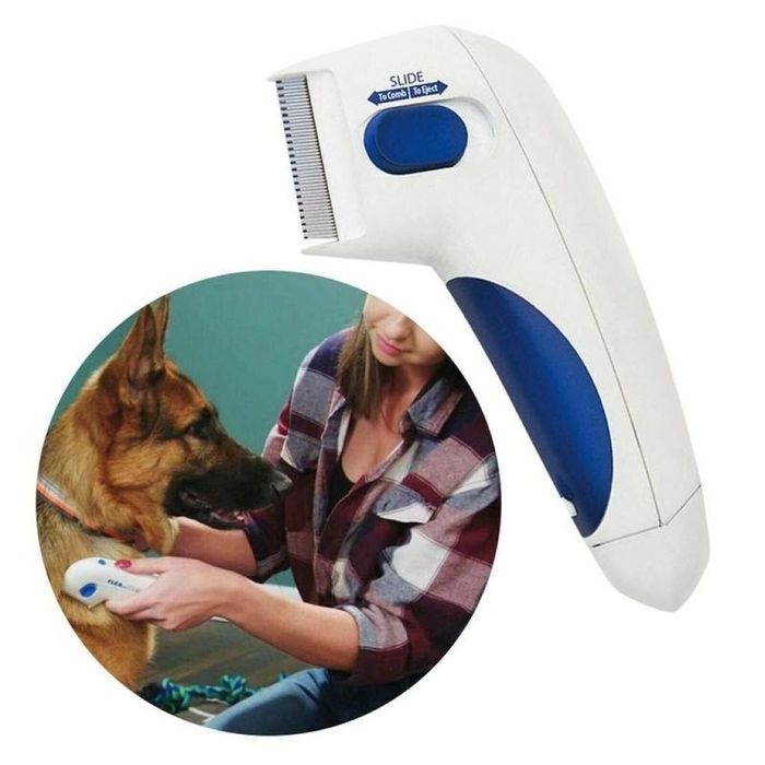 Електрически гребен за убиване и почистване от бълхи на домашни животни
