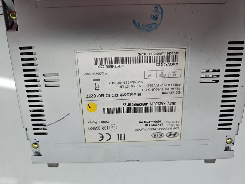 Radio CD cu navigatie KIA Ceed (JD) [Fabr 2012-2018] 96560-A2000WK