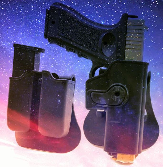 К-т Кобур и каулъф за два пълнителя за Glock, или само кобур пистолет