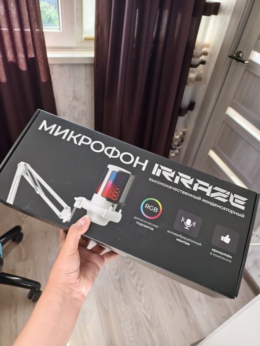 Продам микрофон для пк, как новый все запечатано