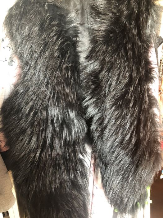 Vestă scurtă din Blană naturală raton