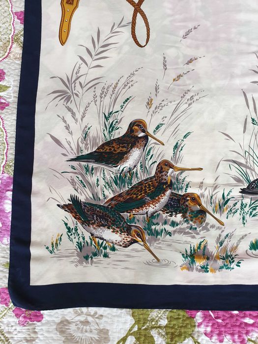 Esarfa matase naturala print vanatoresc