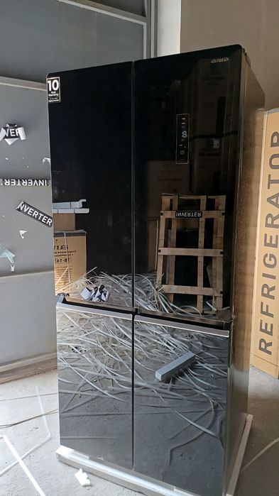 Холодильник Aiwa Black mirror 510  литров инвертор нофрост