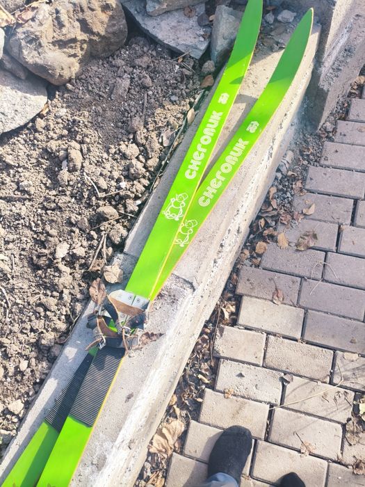 Лыжи снеговик 160см