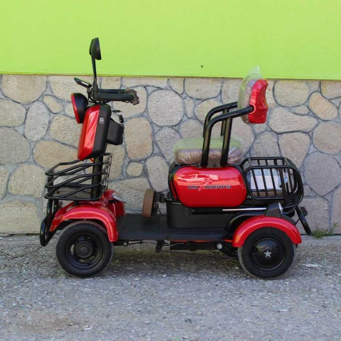 Мини триместна електрическа четириколка MaxMotors A9, 1500W, 48V/20Ah