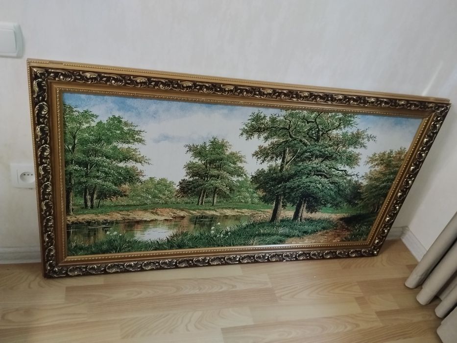 Картина, утренний пейзаж