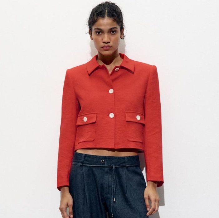 Къс блейзер ZARA XS