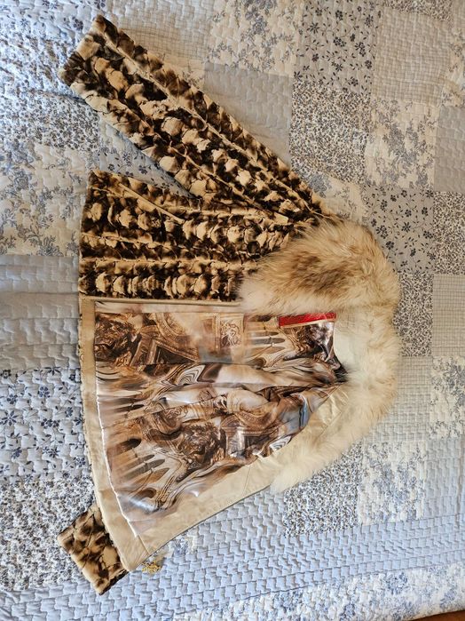 Палто от норка с яка от лисица