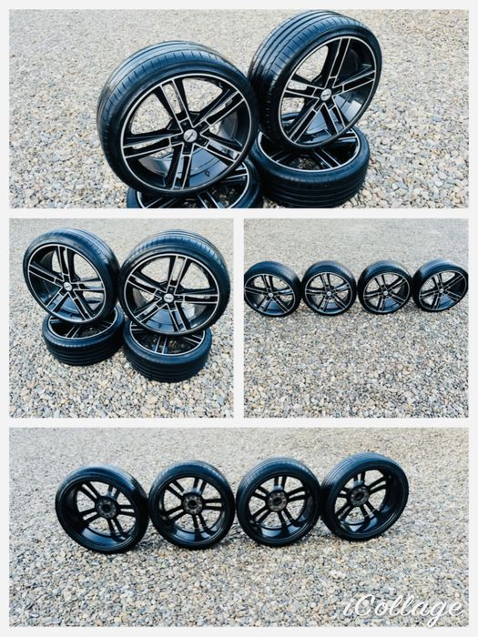 Vând Jante de Vw R-line Originale 5x112 pe 19 cu cauciucuri de Vara 235/35/19
