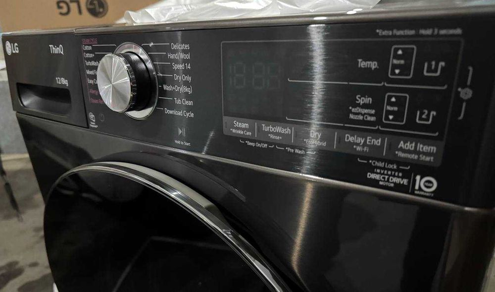 Стиральная машина LG 12/8 кг F4V9BDP2EE AI DD Inverter TurboWash Steam