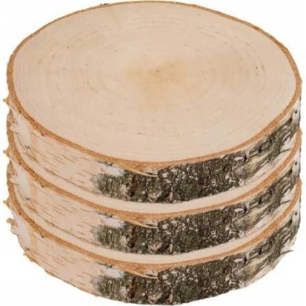 Rondele de mesteacăn pentru decor