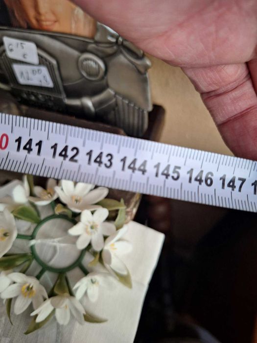 Великолепно голямо стенно огледало с пищна дървена рамка – 144 см х 160 см