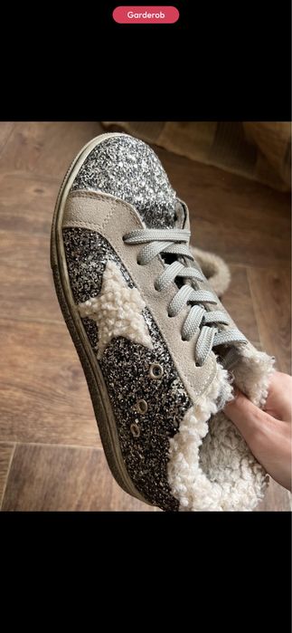 Продам утепленные кеды под golden goose