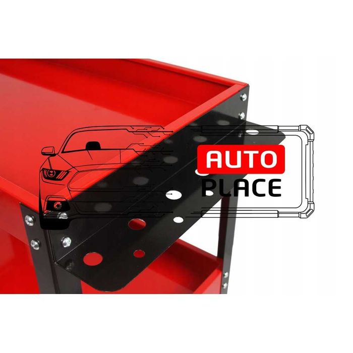 Количка за инструменти с 3 рафта и поставка за отвертки Mar-Pol