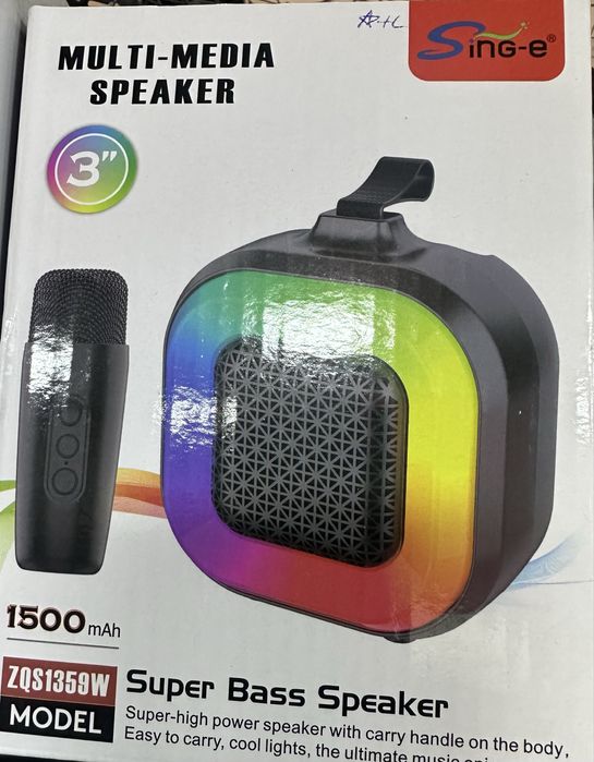 Караоке Колонки с микрофоном янги (новый)