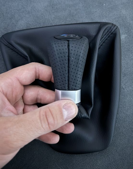 Nuca schimbator maneta manson M piele perforata Bmw Seria 1 3 E90 E92