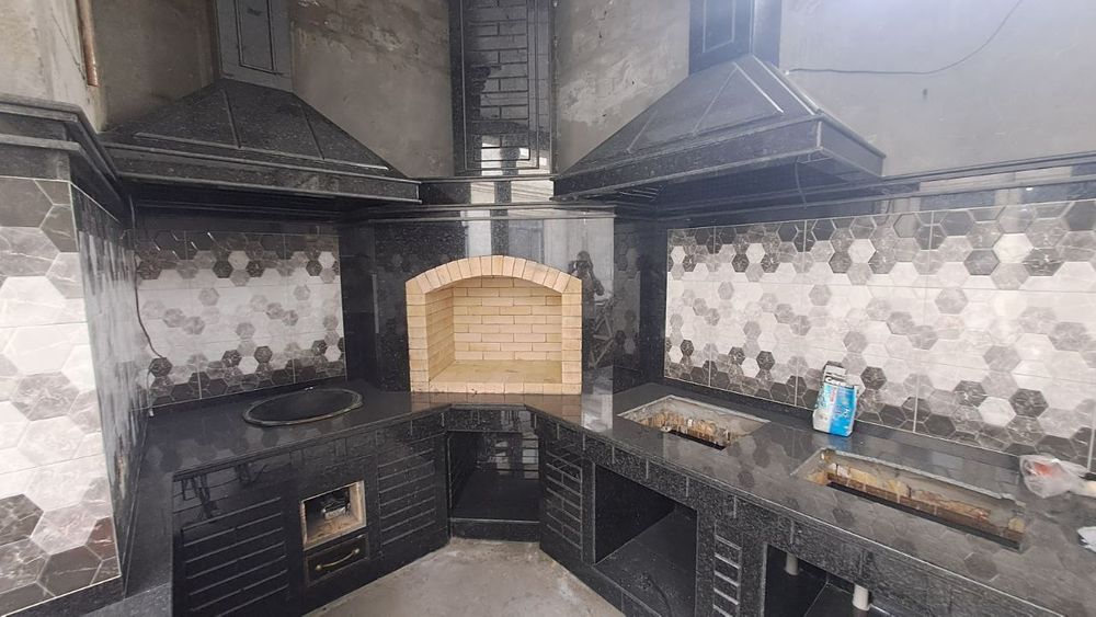 Барбекю зоны, летние кухни, камины, беседки, очаги, мангалы