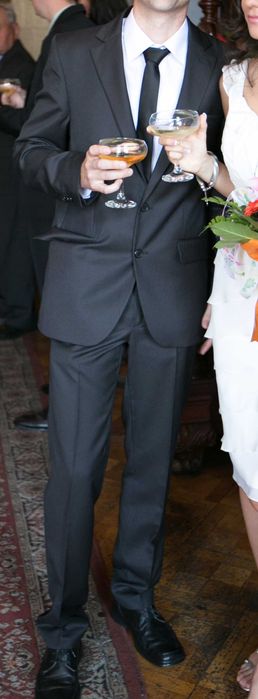 Costum negru barbati