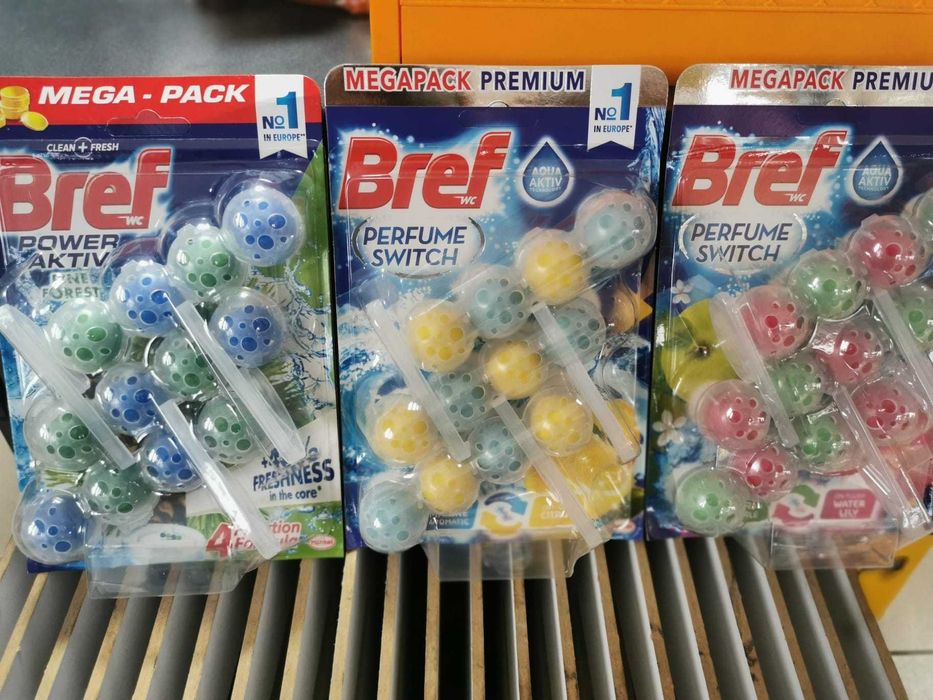 Odorizant wc baie Bref Power Aktiv, 3x50 g