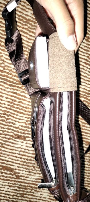 Кожаная барсетка