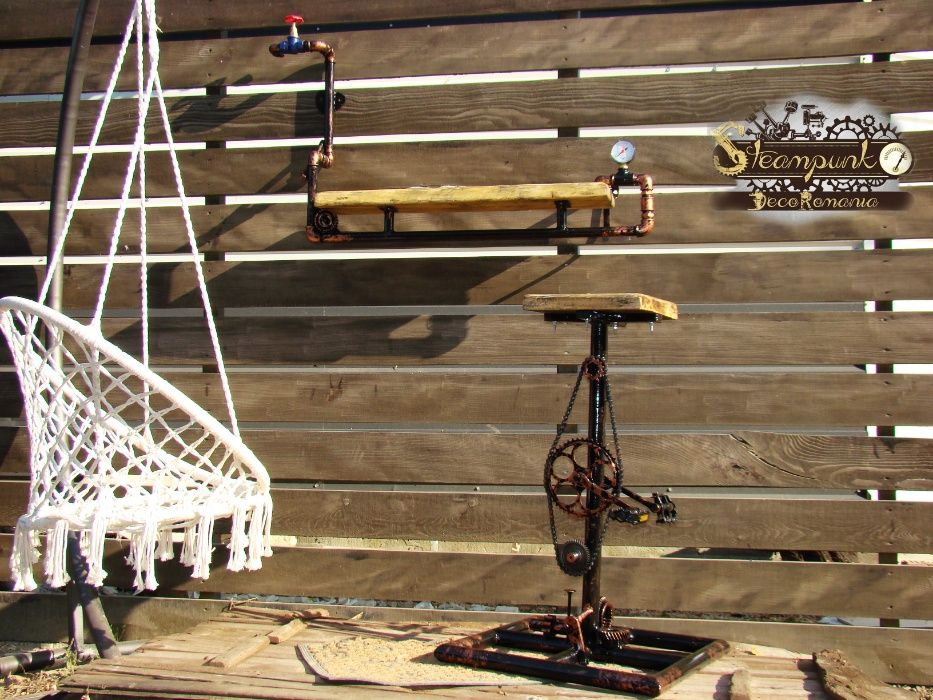 Scaun de bar ciclsti.Stil industrial, steampunk ,hand made.DEOSEBIT!!