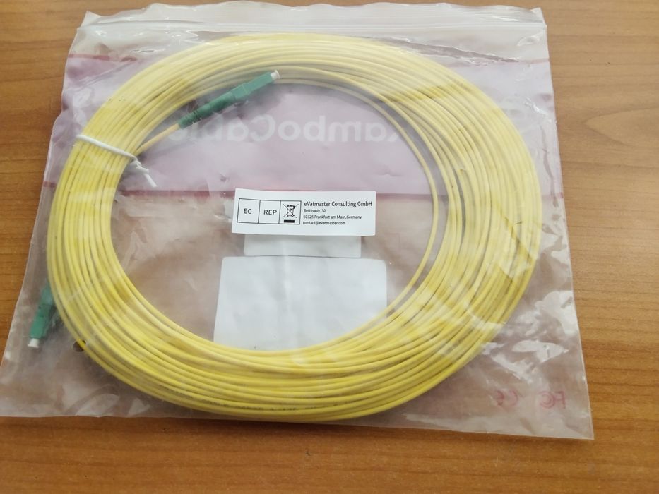 чисто нов 25метра оптичен кабел за оптичен интернет и оптичен рутер