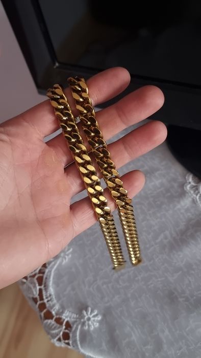 Lant placat cu aur 18K 1 la 1 cu cele din aur real